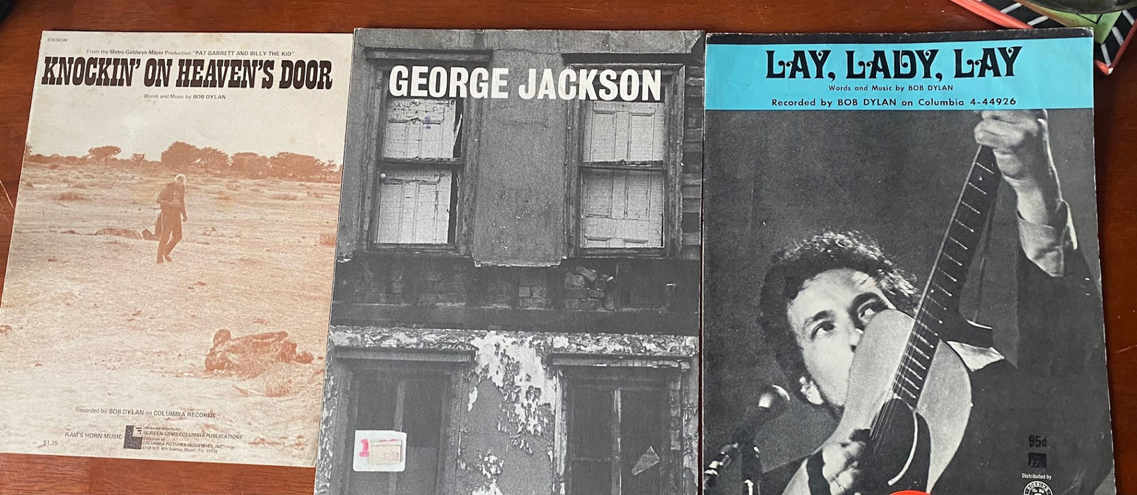 Bob Dylan - George Jackson, Knockin' on Heaven's Door & Lay, Lady Lay - Sheet Music