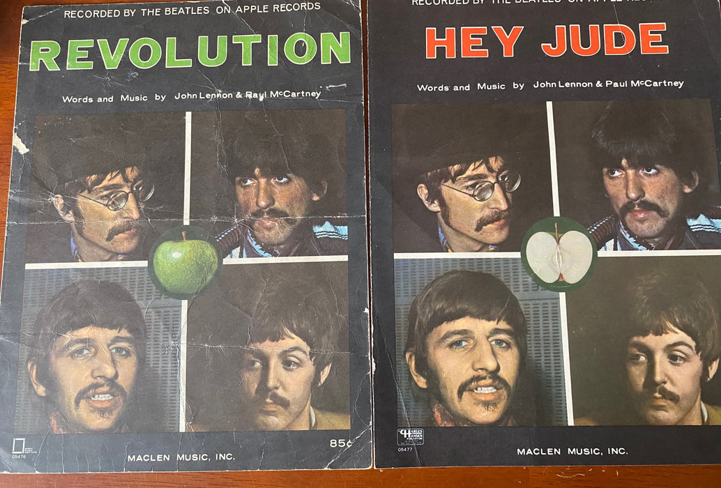 The Beatles - Matching Set of Sheet Music - Hey Jude & Revolution