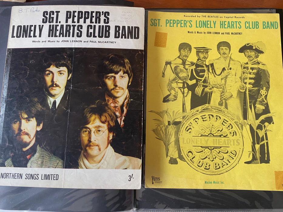 The Beatles - Sgt Peppers Sheet Music UK & USA  ** Rare