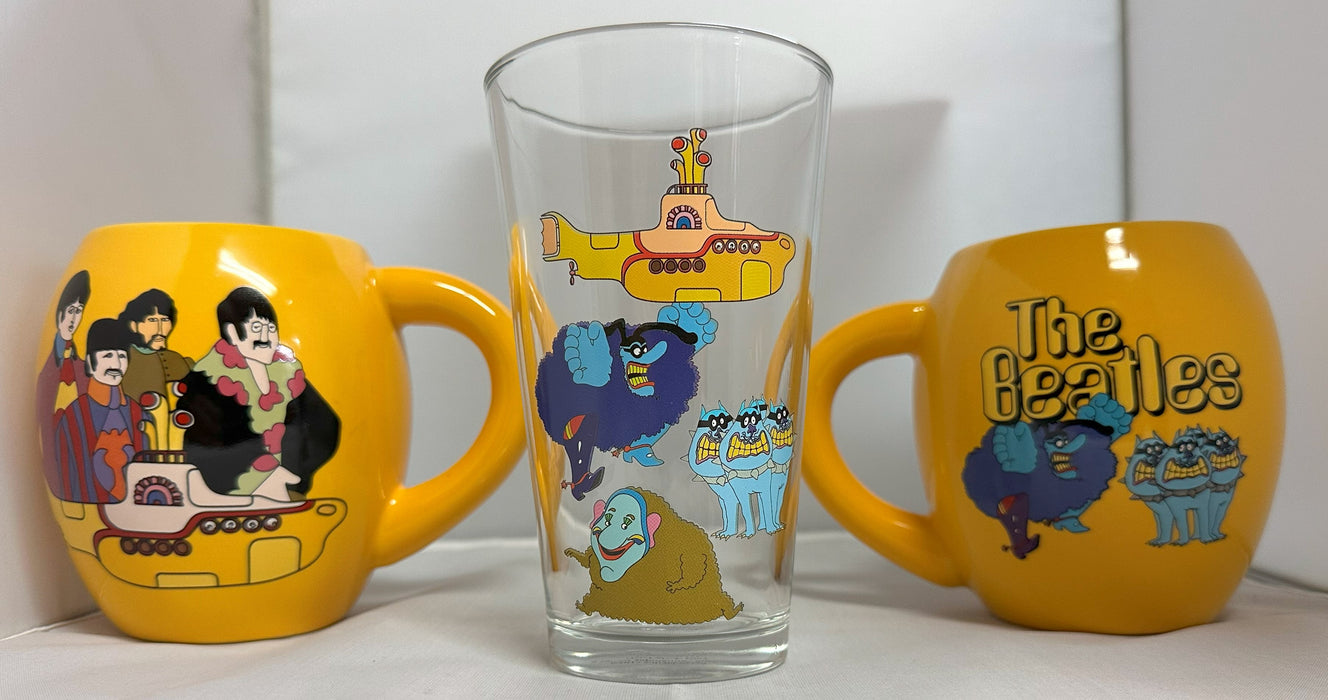The Beatles - Yellow Submarine Glass & Mugs
