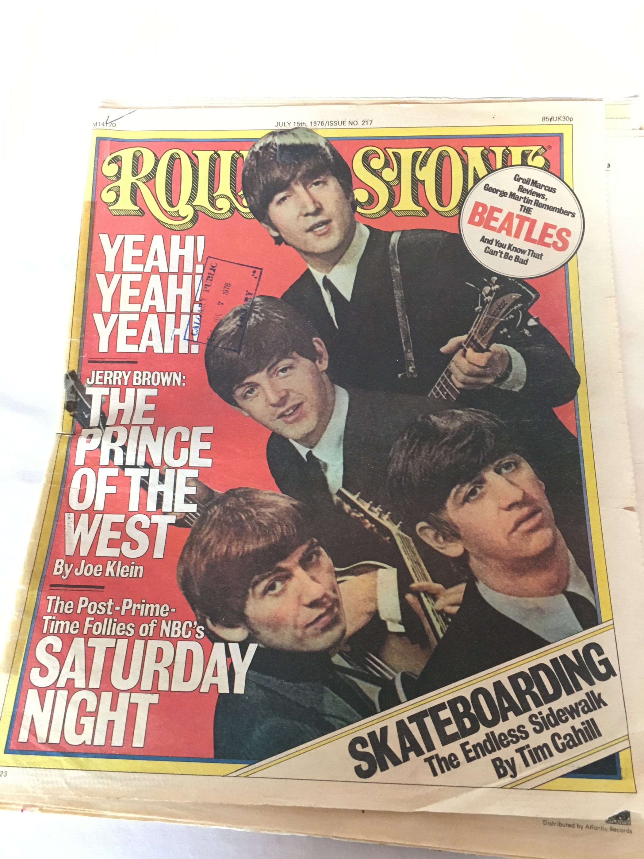 The Beatles - 5 - 1970's and 80's Magazines (4 Rolling Stone + A 