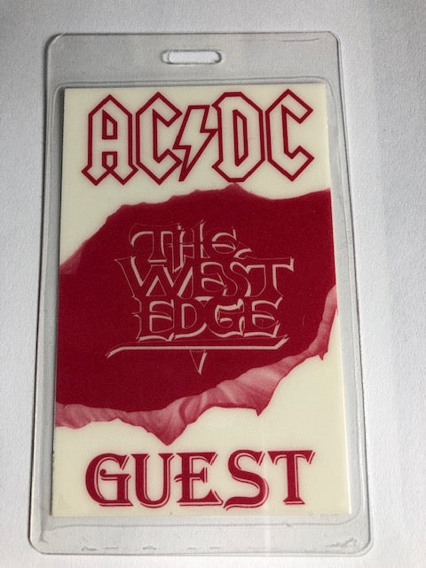 AC/DC - Razor's Edge Tour 1990-91 -Backstage Pass Super Rare Glow in Dark