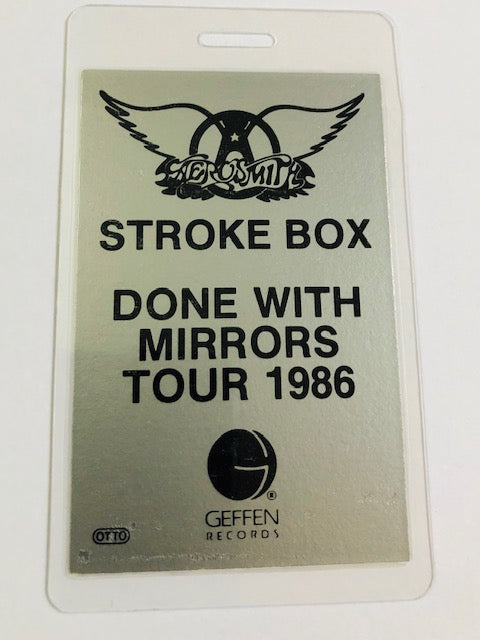 Aerosmith - Backstage Pass - Done with Mirrors Tour - 1986