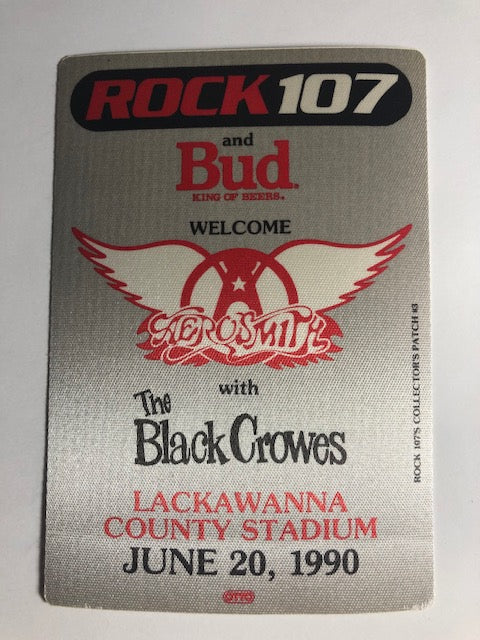 Aerosmith with The Black Crowes - Lackawanna County Stadium 1990 - Backstage Pass