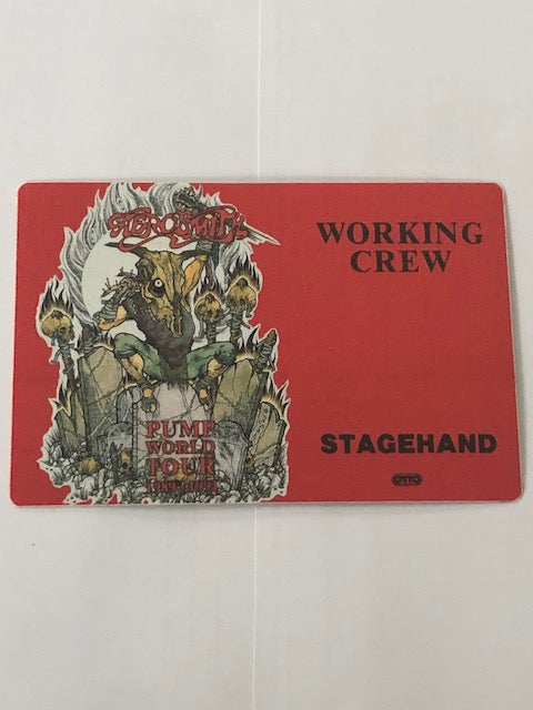 Aerosmith - Pump World Tour 1989-91 Cloth Backstage Pass