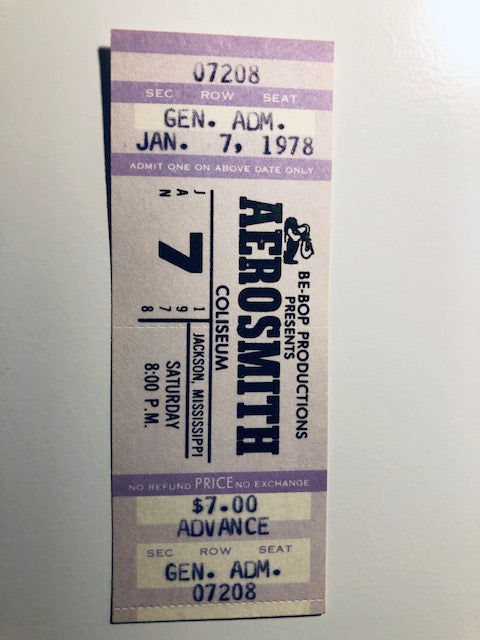 Aerosmith - The Bootleg Tour 78 - Ticket