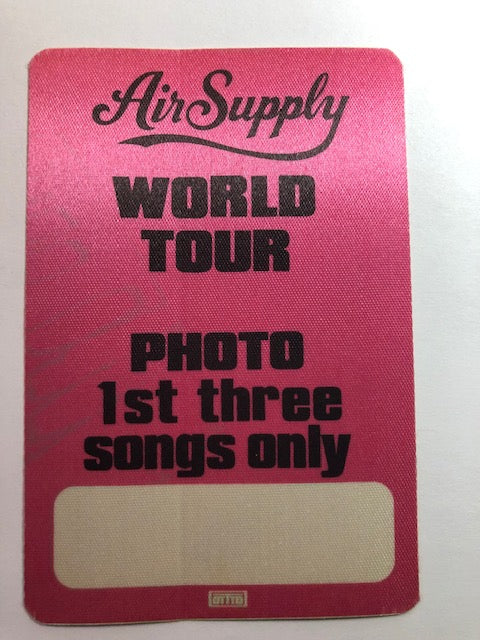 Air Supply - World Tour 1984 - Backstage Pass