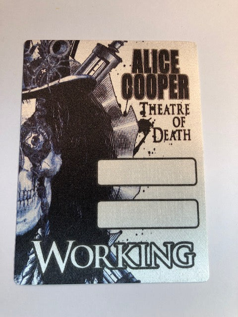 Alice Cooper - Theatre of Death Tour 2009 - Backstage Pass