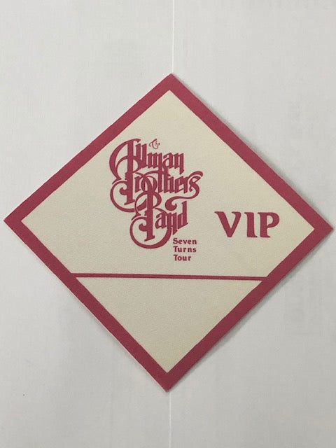 Allman Brothers Band - Seven Turns Tour - VIP Backstage Pass