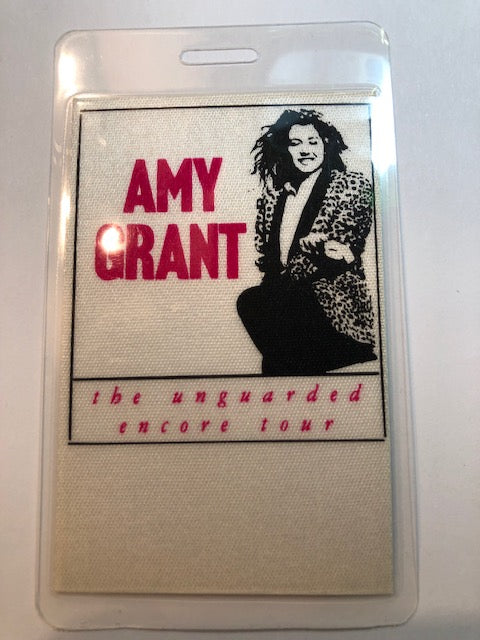Amy Grant - Unguarded Encore Tour 1985 - Backstage Pass