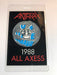 Anthrax - Euphoria Tour 1988 - Backstage Pass