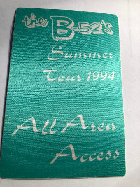 B-52's - Summer Tour 1994 - Backstage Pass