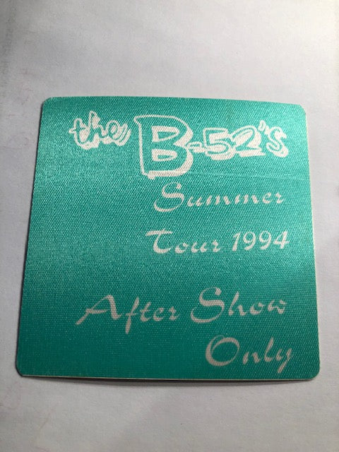 B-52's - Summer Tour 1994 - Backstage Pass