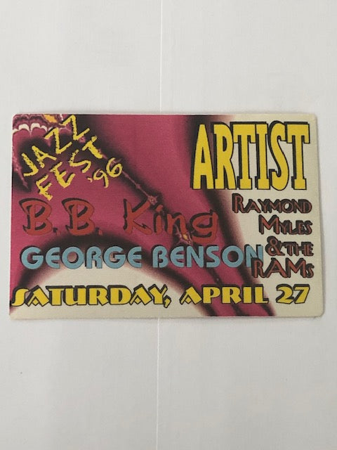 B. B. King & George Benson - Jazz Fest 1996 - Backstage Pass