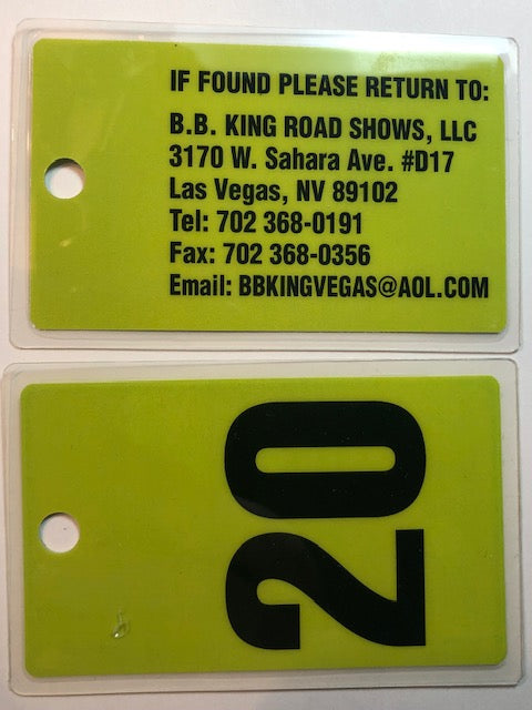 B. B. King - Lost Luggage Bag Tag