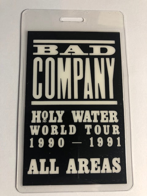 Bad Company - Holy Water Tour 1990-91 - Backstage Pass