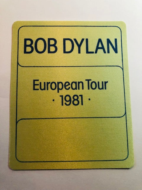 Bob Dylan - European Tour 1981 -Backstage Pass