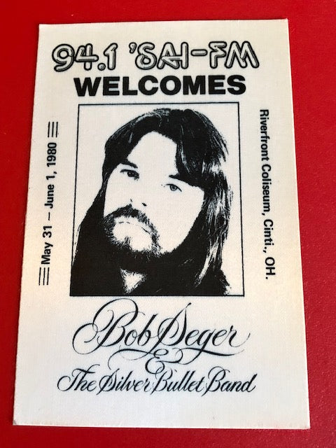 Bob Seger & The Silver Bullet Band - Against the Wind Tour 1980 - Radio Promo- Backstage Pass - **Rare