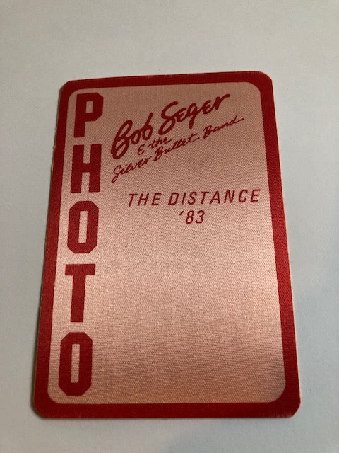 Bob Seger & The Silver Bullet Band - The Distance Tour 1983 - Backstage Pass