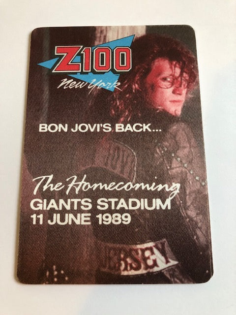 Bon Jovi - Homecoming Tour 1989 at Giants Stadium - Radio Promo - Backstage Pass