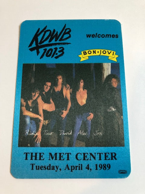 Bon Jovi - 1989 Tour - At the MET CENTER - Radio Promo - Backstage Pass