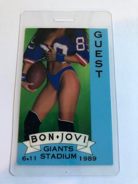 Bon Jovi - Homecoming 1989 at Giants Stadium - Backstage Pass
