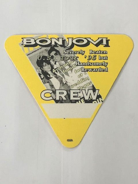 Bon Jovi - Severely Beaten US Tour 1995 - Backstage Pass