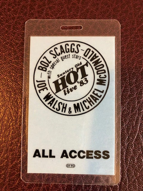 Boz Scaggs, Joe Walsh, Michael McDonald - Old Suntory Whiskey Sponsored Concert - Backstage Pass