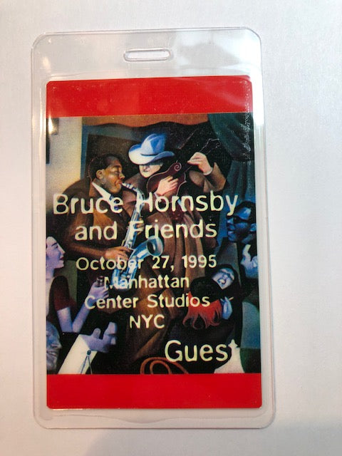 Bruce Hornsby - Manhattan Center Concert 1995 - Backstage Pass