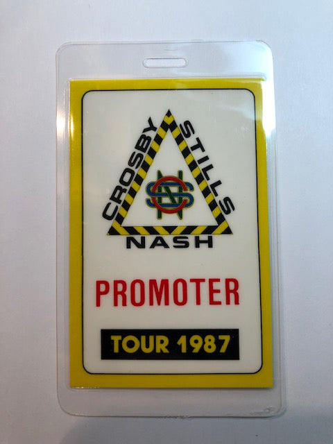 Crosby Stills & Nash - Crosby Stills & Nash Tour 1987 - Backstage Pass ** Rare