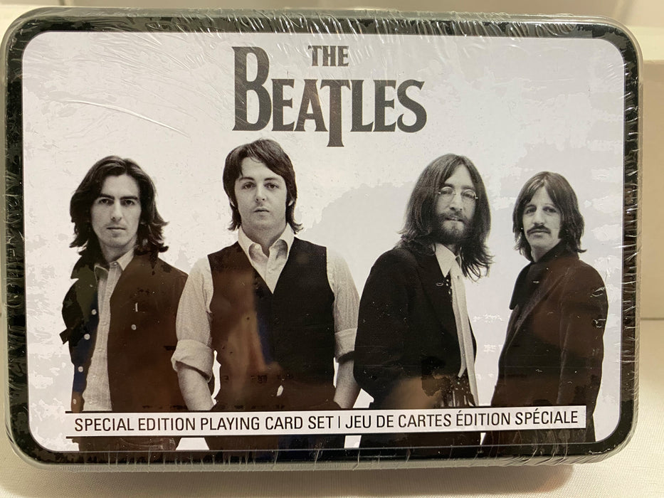 The Beatles - Factory Sealed Tin of 2 Decks of Beatle Playing Cards