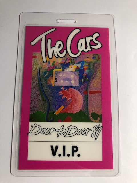 The Cars - Door to Door Tour 1987 - Backstage Pass