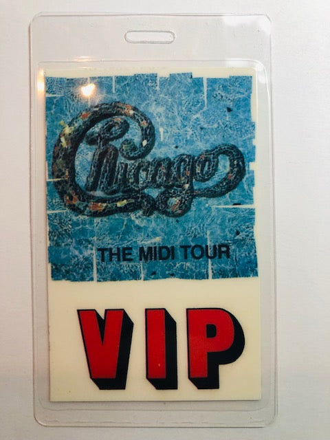 Chicago - Midi Tour 1987 - VIP Backstage Pass