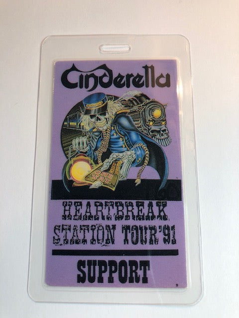 Cinderella - Heartbreak Station Tour 1991 - Backstage Pass