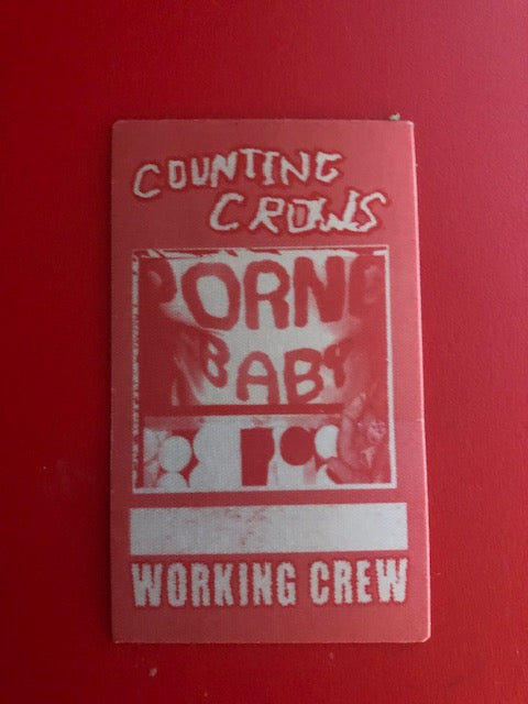 Counting Crows rare working crew pass