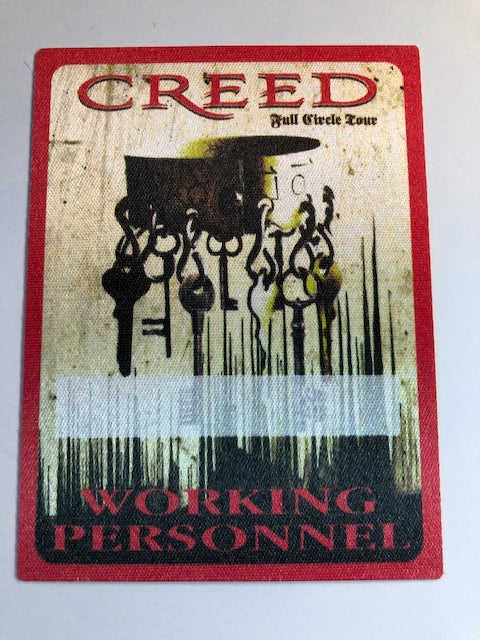 Creed - Full Circle Tour 2009 - Backstage Pass
