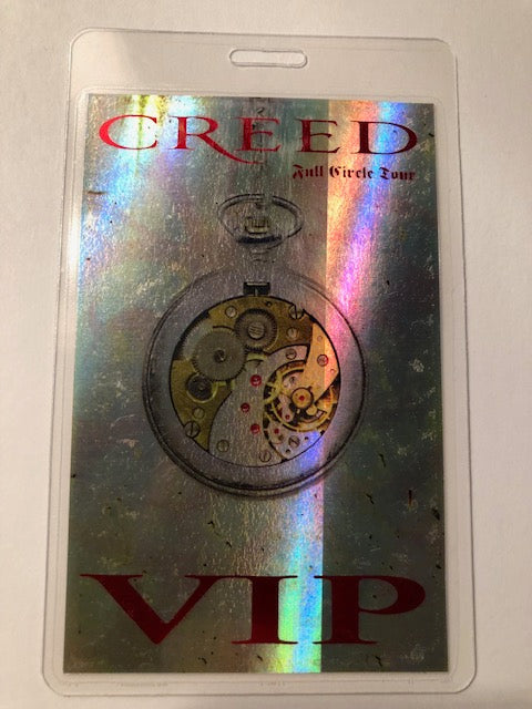 Creed - Full Circle Tour 2010 - Foil VIP Backstage Pass