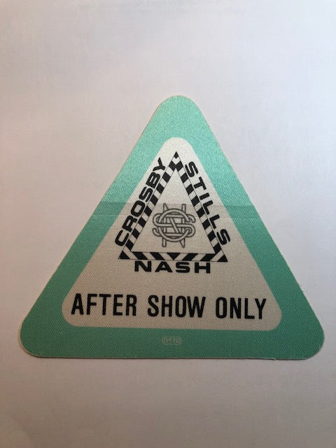 Crosby Stills & Nash - Summer Tour 1987 - Backstage Pass  **Rare