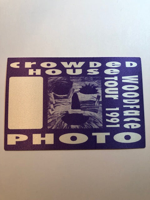Crowded House - Woodface Tour 1991 - Backstage Pass