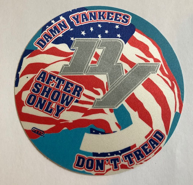 Damn Yankees - After the Show Backstage Pass - Don't Tread on Me Tour - 1992