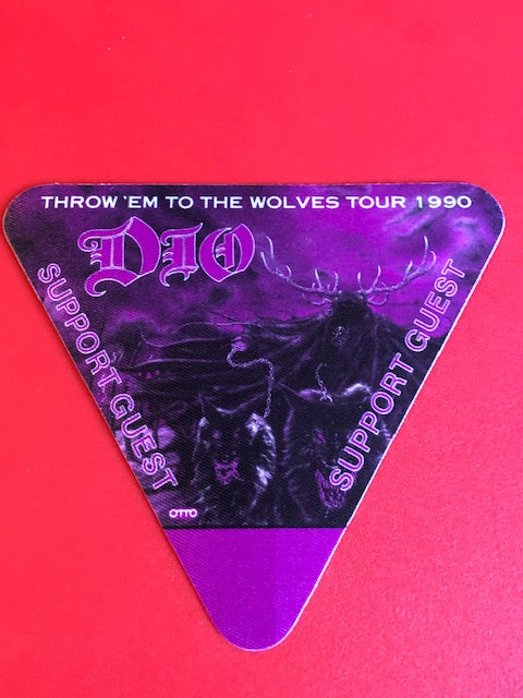 Dio - Throw 'em to the Wolves Tour 1990 - Backstage Pass
