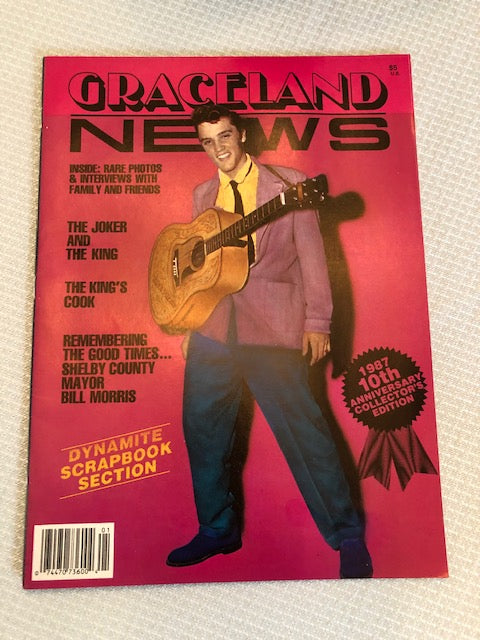 Elvis Presley - 10th Anniversary Graceland News Magazine - 1987