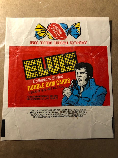 Elvis Presley - Trading Card Wrapper - 1978