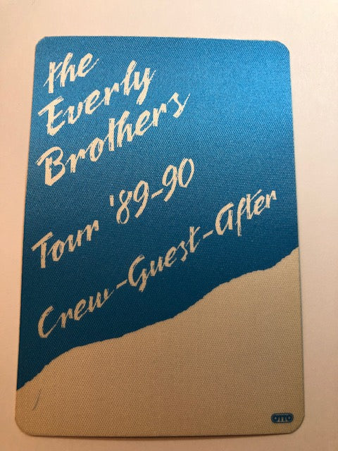 Everly Brothers - Tour 1989-90 Tour - Backstage Pass ** Rare