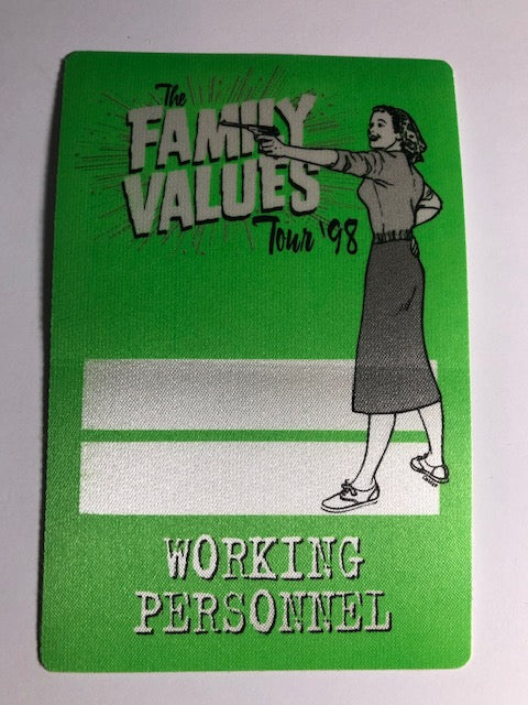 Special Event - Family Values Concert Tour 1998 - Korn / Limp Bizkit / Incubus - Backstage Pass