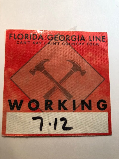 Florida Georgia Line - Can't say I Ain't Country Tour - Backstage Pass