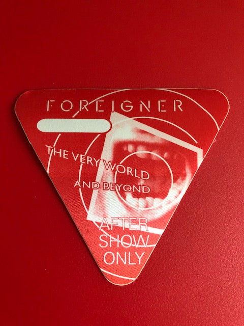 Foreigner - The Very World and Beyond Tour 1992 - Backstage Pass