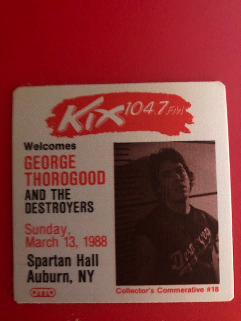 George Thorogood backstage Pass