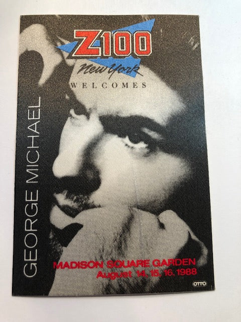 George Michael - The Faith Tour - Concert at MSG 1988 - Backstage Pass