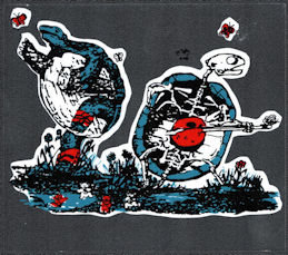 Grateful Dead - Car Window Tour Sticker/Decal - Dancing Terrapins
